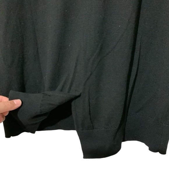 The Kooples 100% Merino Wool with Lambskin Pocket Black Sz XS - Picture 5 of 9